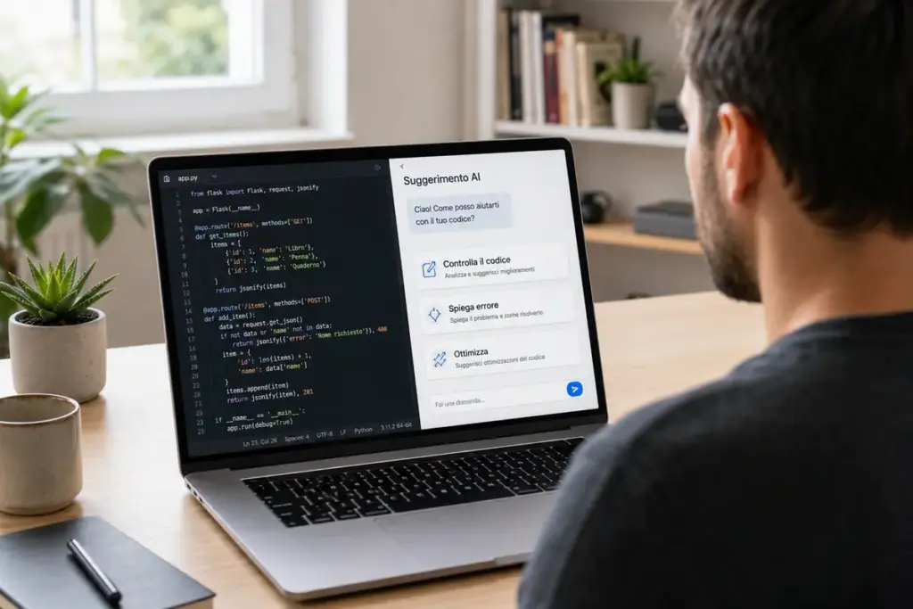 Sviluppatore specializzato con supporto di assistente AI